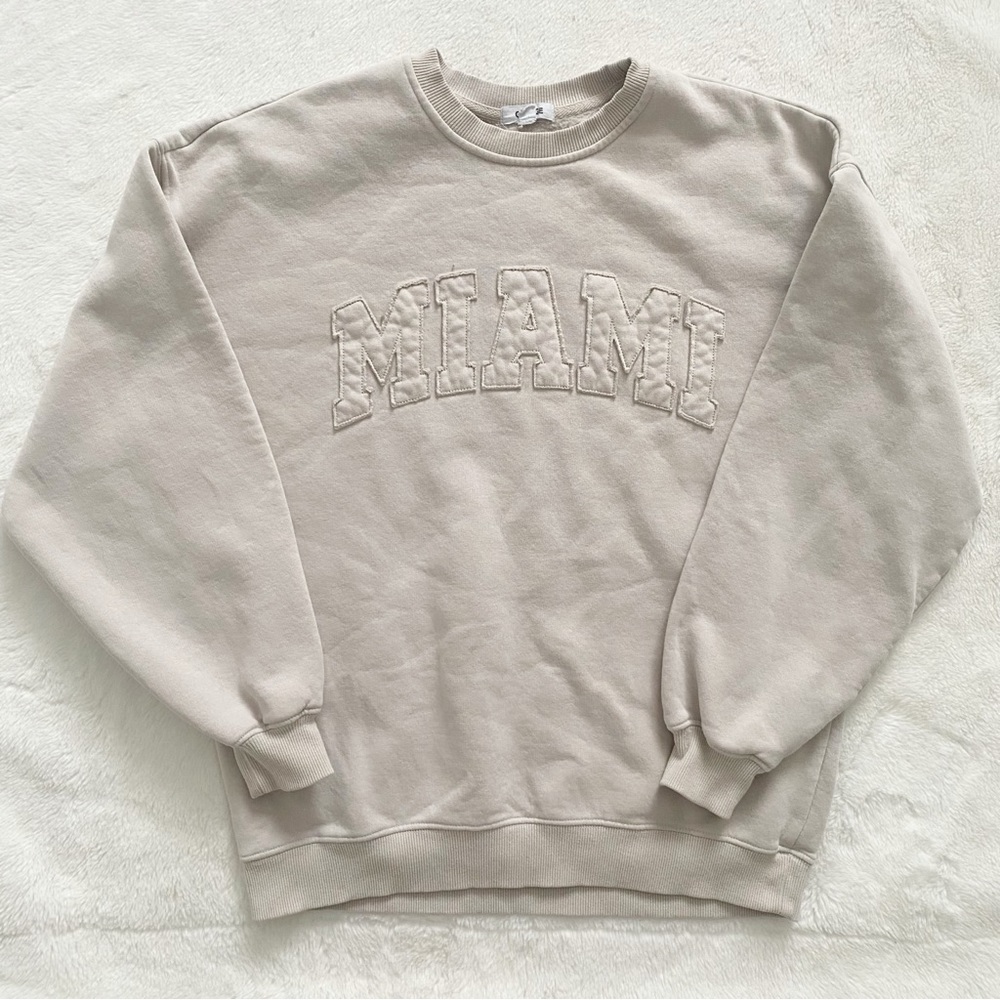 GARAGE | Miami embroidered crewneck sweater
